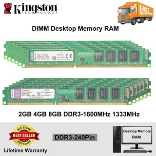 Ready Stock Kingston 2GB 4GB 8GB DDR3 DDR3L 1333Mhz 1600Mhz 240Pin DIMM Desktop Memory RAM  2GB PC2 DDR2 667Mhz 800Mhz DIMM Desktop Memory RAM