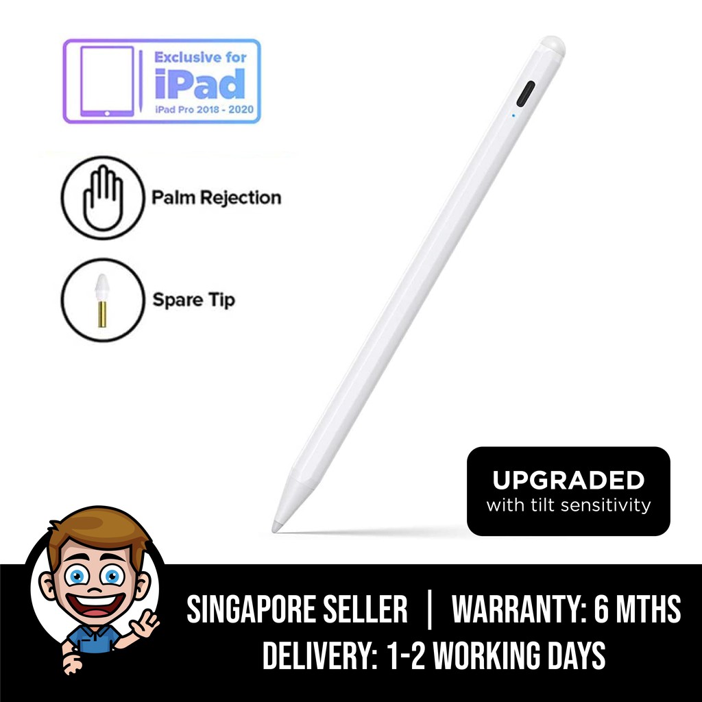 Stylus Pen for iPad with Palm Rejection, Active Pencil Compatible with (20182021) Apple iPad