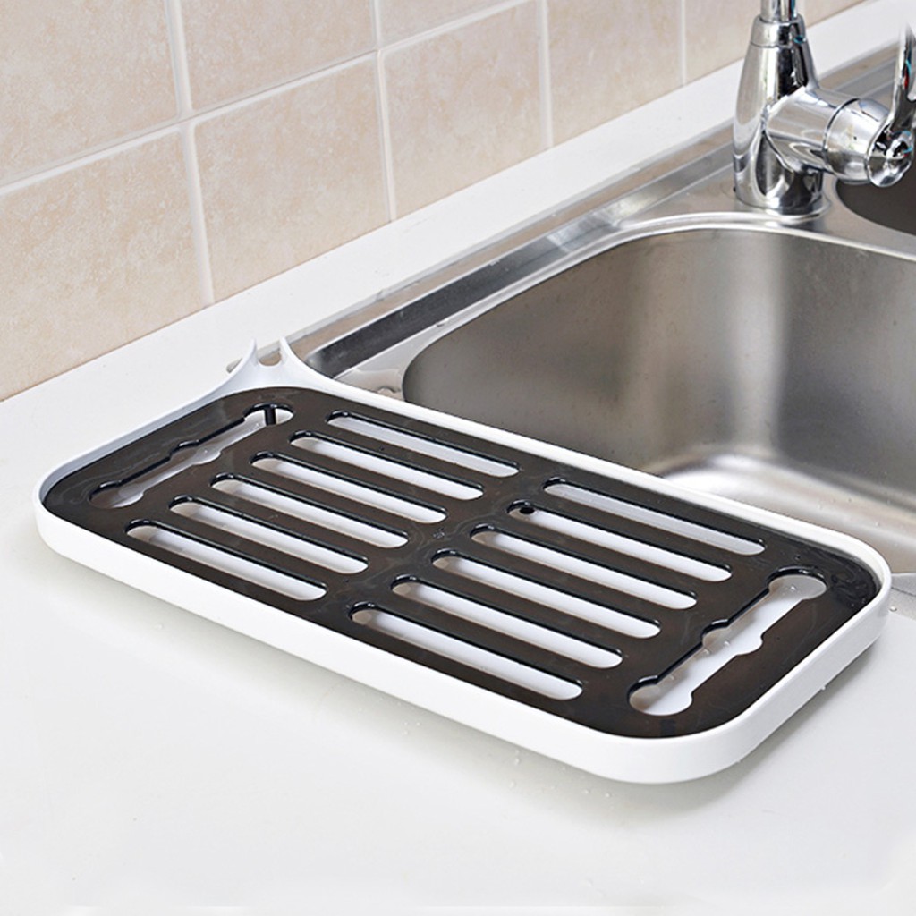 Ready Stock Kitchen Dish Drainer Drip Tray Rack Board Sink Drying