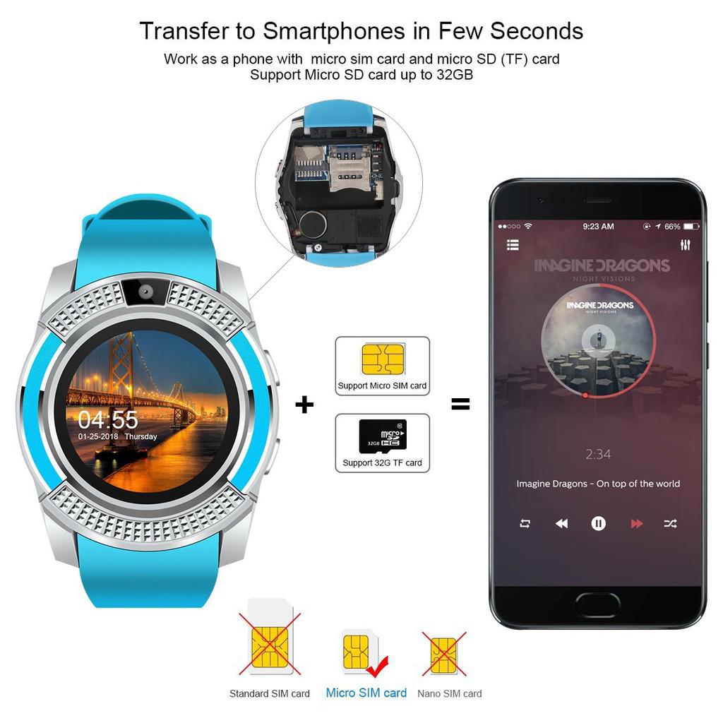 v8 bluetooth smartwatch review