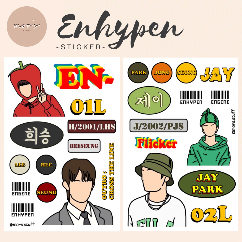 Enhypen Sticker | Shopee Singapore