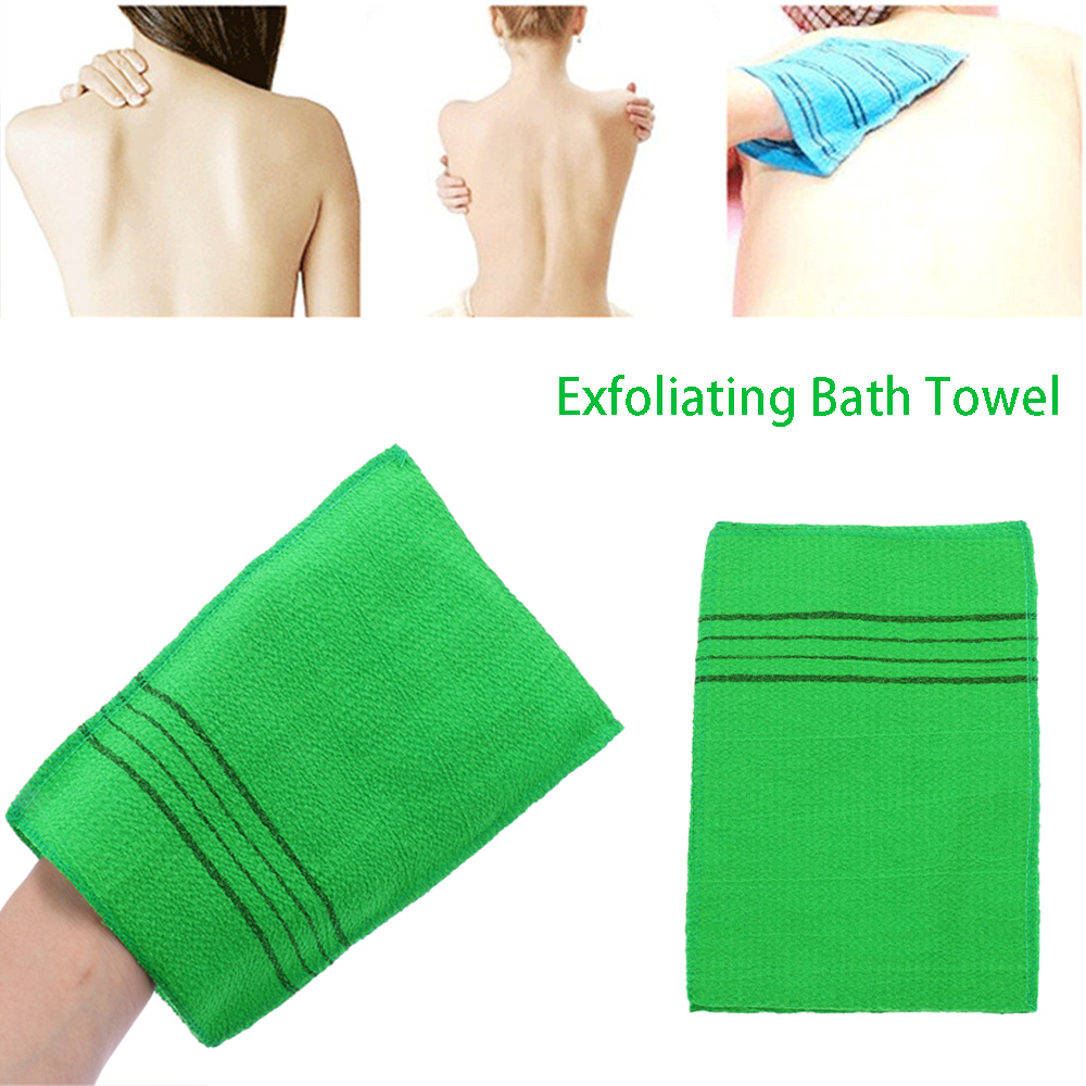 Viscose Fiber Cleaner Exfoliating Towel Shower Scrubber Body Rub Bath Glove 