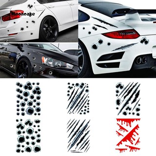 ☼Mooncake☼Bullet Hole Print Car Styling Sticker Body Window Reflective Decoration Decal