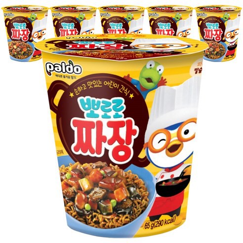  Korea  Arms Pororo Jjajang Cup children Ramen 65g X 6 