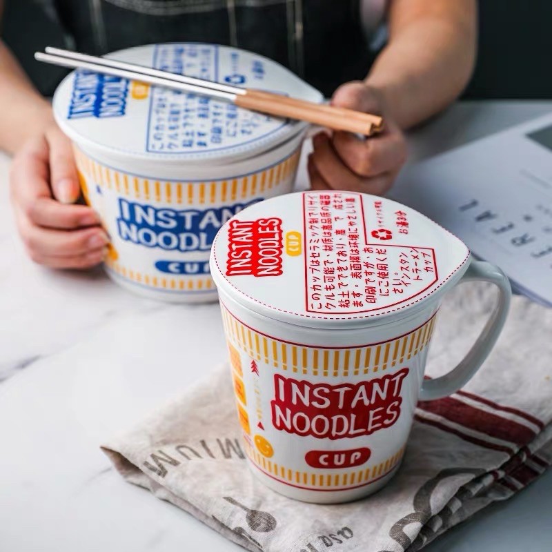 MINIMARO Creative Instant Noodles Ceramic Cup Mug for Christmas Gift Office Home Friend | Shopee
