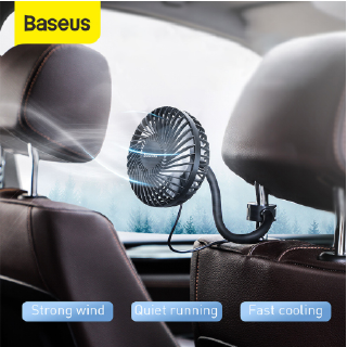 Baseus Car Fan 360 Degree Rotating Air Vent Conditioner Cooling Fan Auto Backseat Air Vent USB Cooling Fan Auto Mini USB Fan