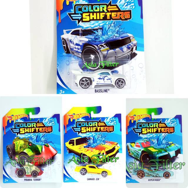 hot wheels colour shifters set