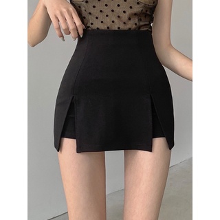 High-waisted Skirts Split On Both Sides With Extremely Beautiful Shape TT6
