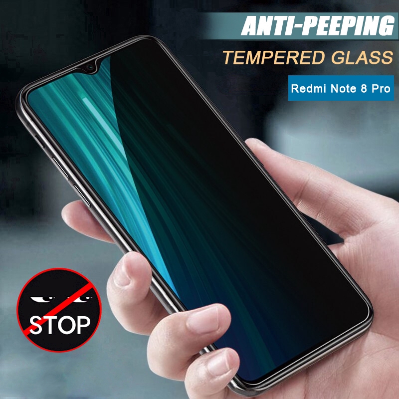 Xiaomi Mi Redmi Note 8 Pro Anti Spy Privacy Tempered Glass Screen Protector Shopee Singapore