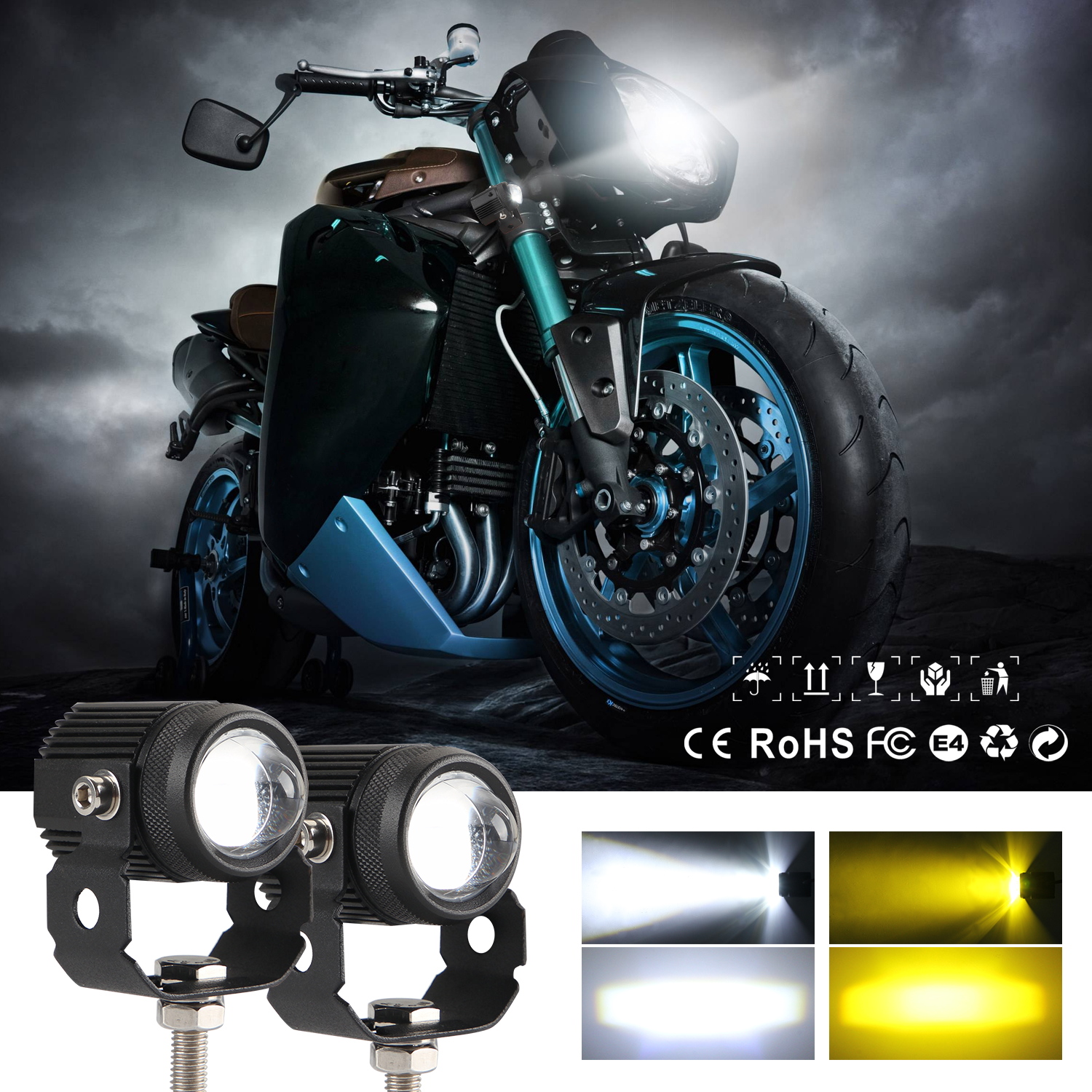 led spot lights for motorcycle