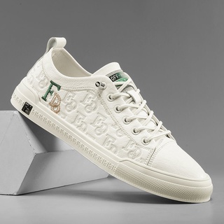 Italian Armani Genuine Men's Shoes Leather Breathable Sneakers Korean Version Versatile Student Casual Whi #2