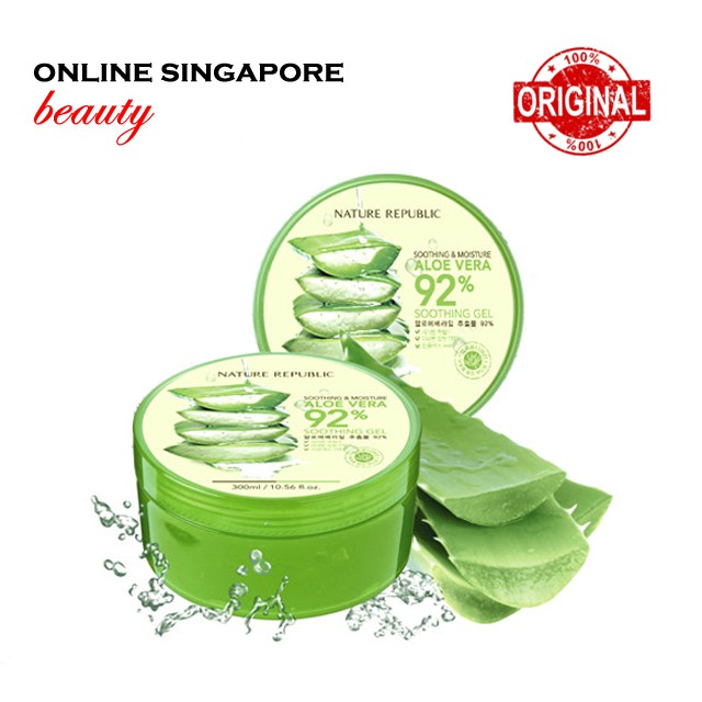 Nature Republic 92 Soothing Moisture Aloe Vera Soothing Gel Exp Nov 2022 Shopee Singapore