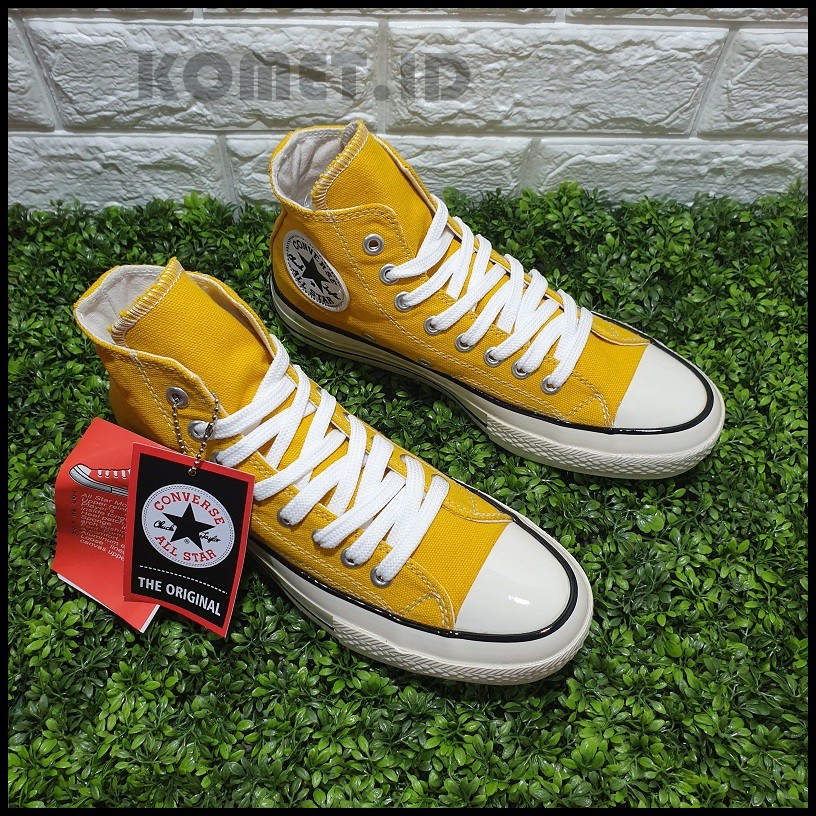 converse yellow high cut