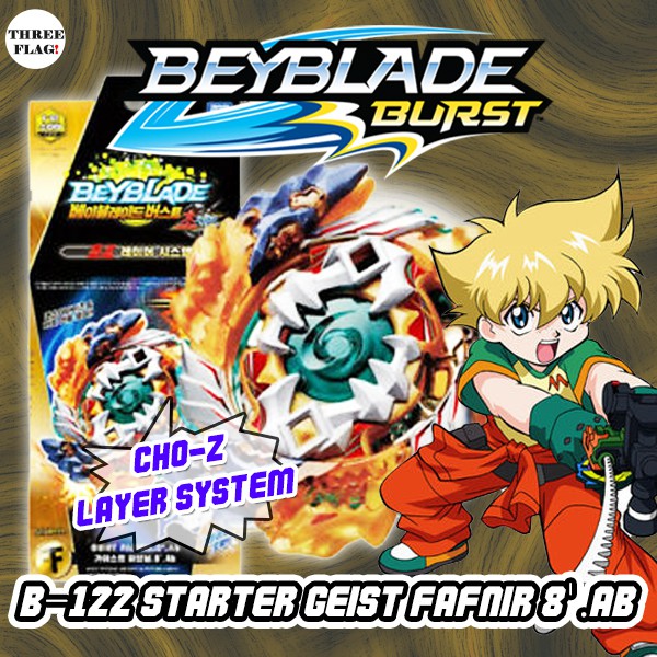 Beyblade Burst B 122 Starter Geist Fafnir 8 Ab Takara Tomy Korea Version Shopee Singapore