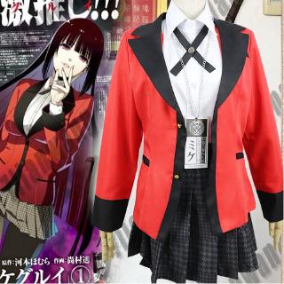 Ship Fast Japan Anime Kakegurui Cosplay Costume Jumpsuit Kakegurui Jabami Yumeko School Uniforms Dress Cosplay Costume Shopee Singapore