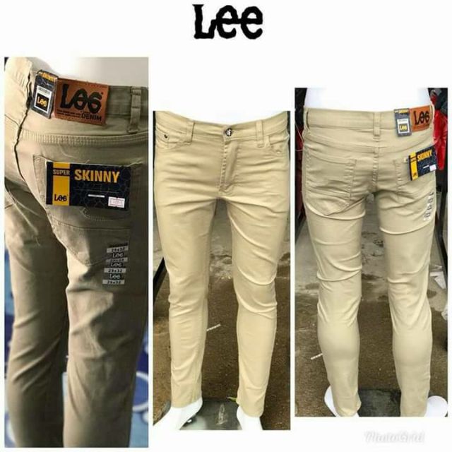 lee beige jeans