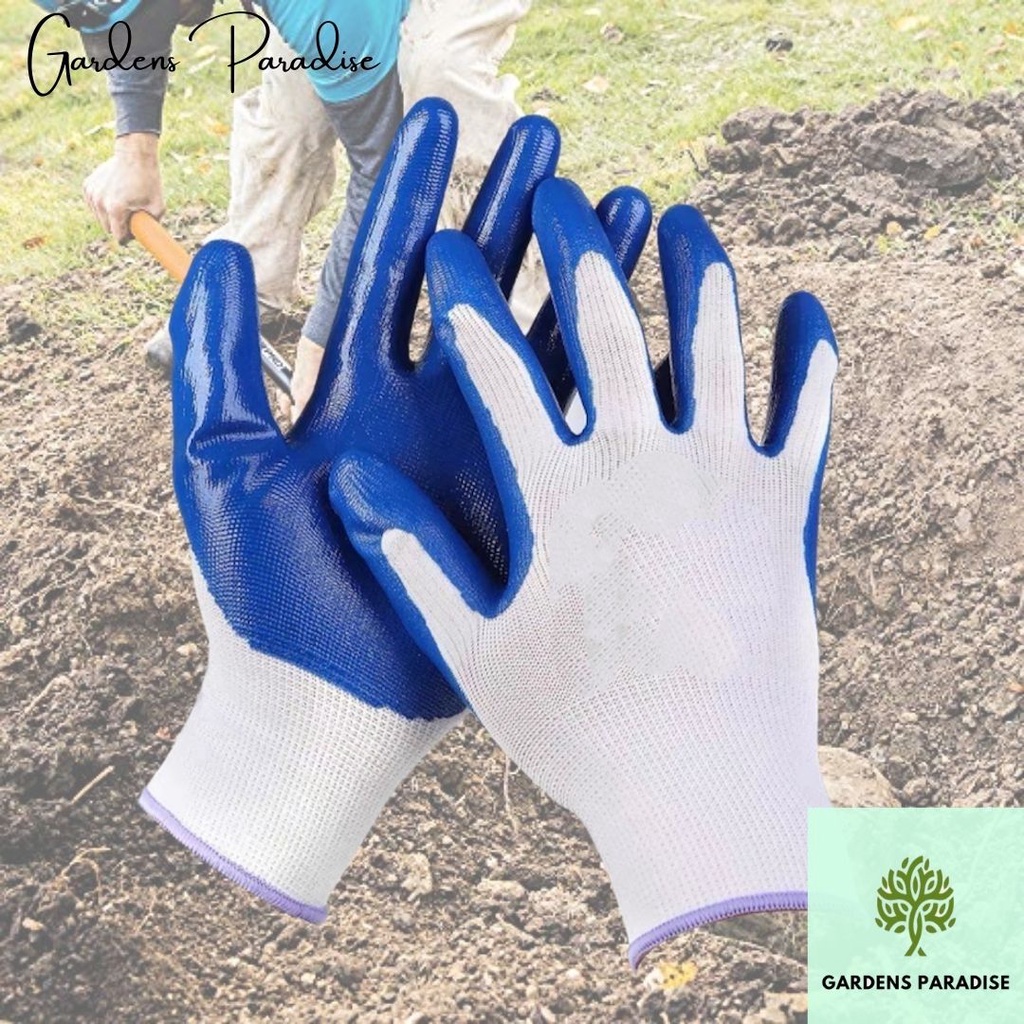 work gloves blue