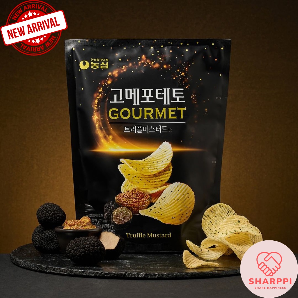 New Korean Snacks Nongshim Gourmet Potato Chips Truffle Mustard Flavor