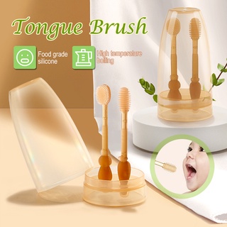 3pc Baby Silicone Toothbrush 0-18M Toddler TeethBrush Tongue Coating Cleaner Infant Oral Care Toothbrush Bayi Berus gigi #2