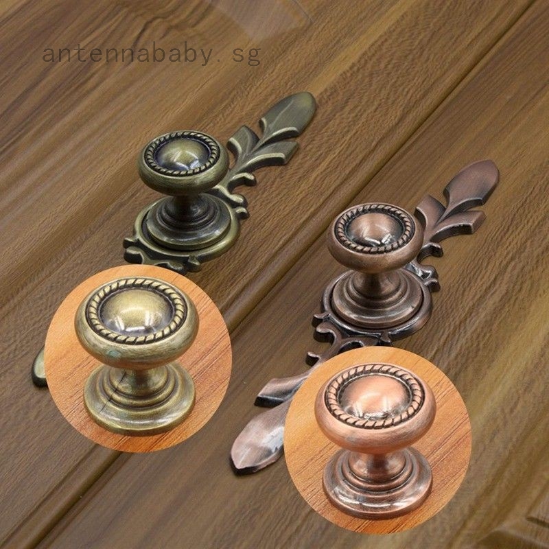New Antique Bronze Copper Kitchen Cabinet Knobs Drawer Cupboard Door Pull Handle Shopee Singapore