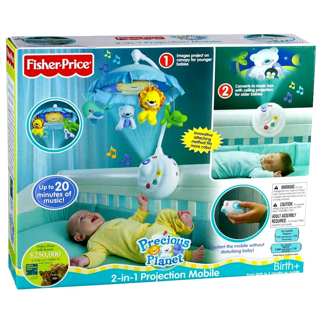 Fisher Price Precious Planet 2 In 1 Projection Mobile Shopee