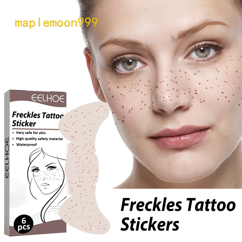 Waterproof Freckles Pack of 6 Temporary Tattoo Face Stickers