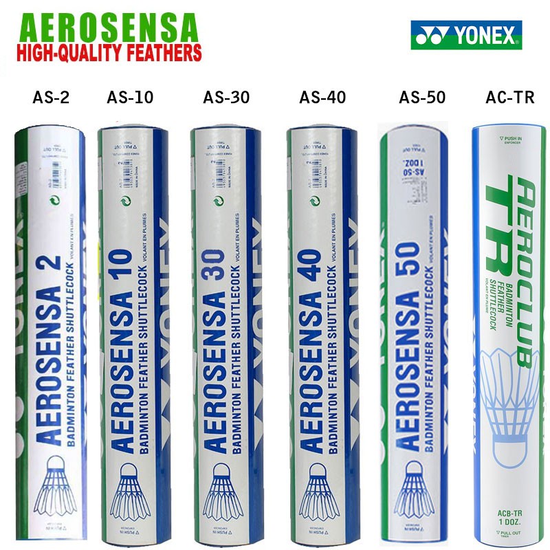 Yonex Aerosensa High Quality Badminton Feather Shuttlecock 1 Tube Contains 12pcs 100 Authentic Shopee Singapore