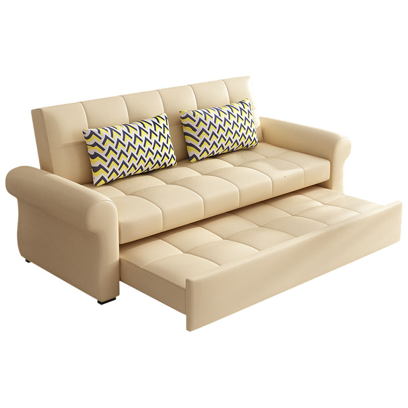 Leather Sofa Bed Dual purpose First Layer Cowhide Multi Leather Sofa Bed Dual purpose First Layer Cowhide Multi