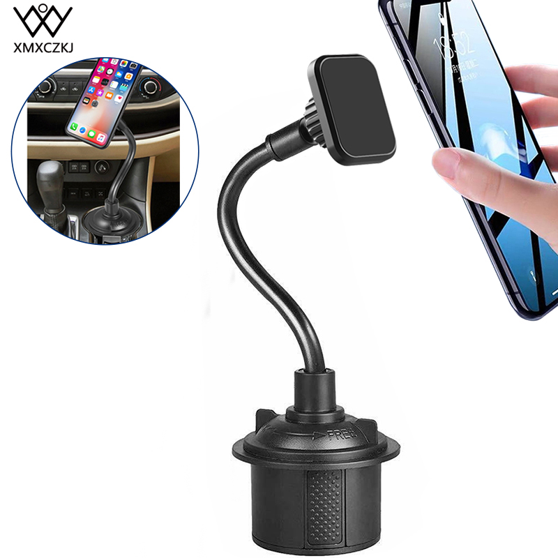 Adjustable Gooseneck Cup phone Holder Magnetic Car Cup Holder Phone ...