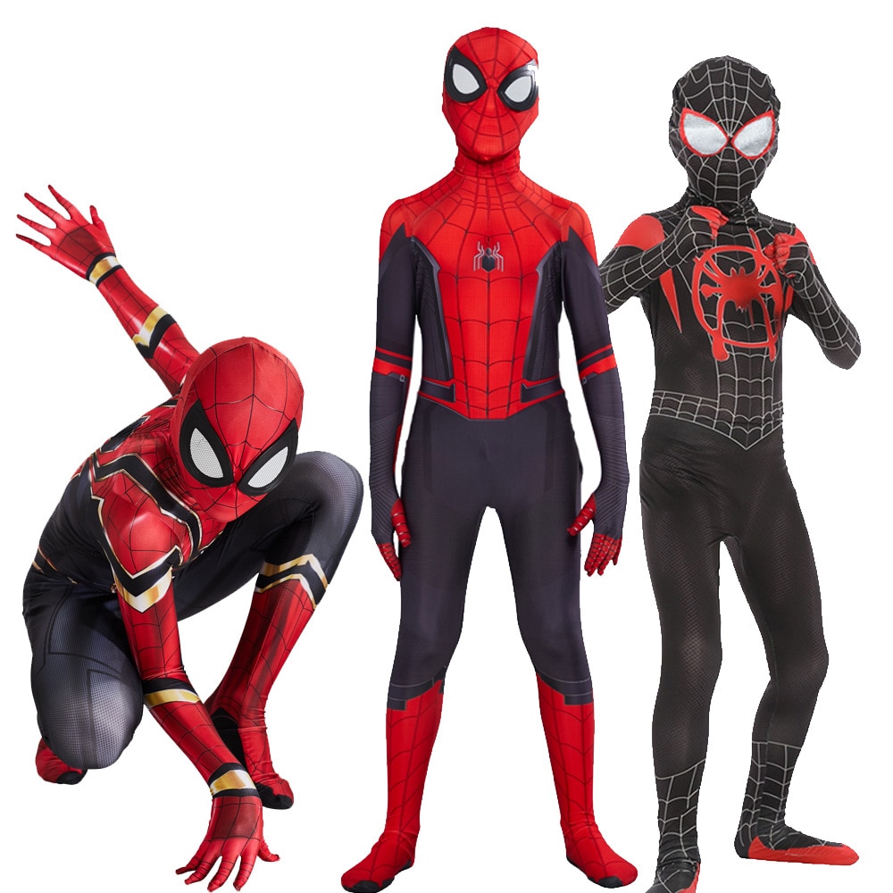Spiderman Far From Home Costume Cosplay Peter Parker Zentai Suit Superhero  Bodysuit Jumpsuit Halloween Costume For Kids Carnival | Shopee Singapore