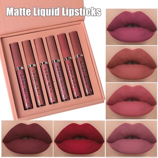 1Pc Hot Sexy 12 Colors Long Lasting Waterproof Ultra Matte Nude Liquid Lipstick Moisturizer Velvet Lip Glosses Women Lip Tint