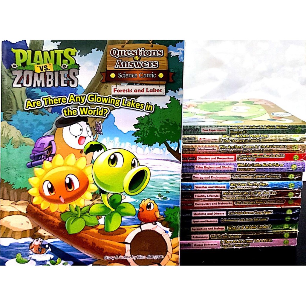 PLANTS VS ZOMBIES - QUESTIONS & ANSWERS (20 TITLES IN 1 SET) | Shopee ...