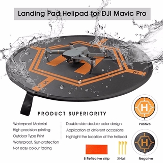 80CM DJI Drone Fast-fold Luminous Parking Apron Foldable Landing Pad for Mavic 2 Pro/Air/Mini Phantom 3 4 Inspire 1 2