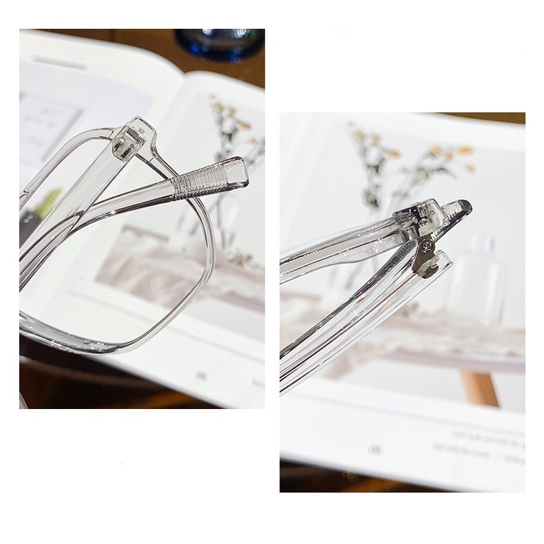 Image of Anti Radiation Eye Glasses For Women Men Computer Eyewear Replaceable Lens Oversized Eyeglasses TRFrames #7