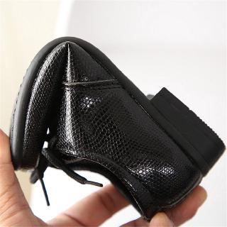 1-12 Years British Baby Boys Leather Shoes Brown Black Children Students Formal Shoes White #7