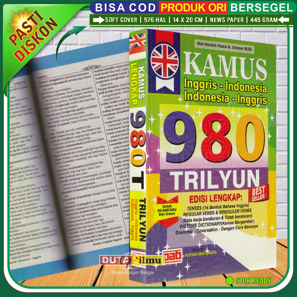 Dictionary 980 Trilyun English Indonesia Pab Shopee Singapore