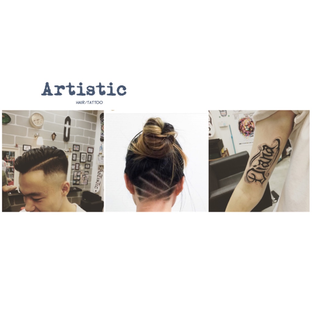 Tattoo Haircut Hair Tattoo Call 92377617 Shopee Singapore