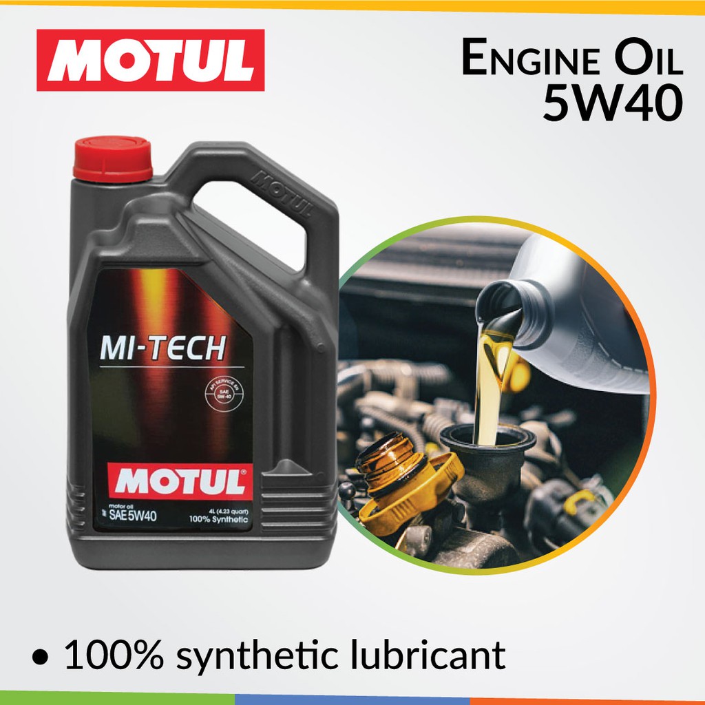 Motul Mi Tech Fully Synthetic Engine Oil 5w40 4l For Subaru Shopee Singapore