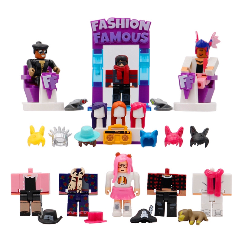 8pcs Set Roblox Virtual World Building Blocks Doll Fashion Famous ...