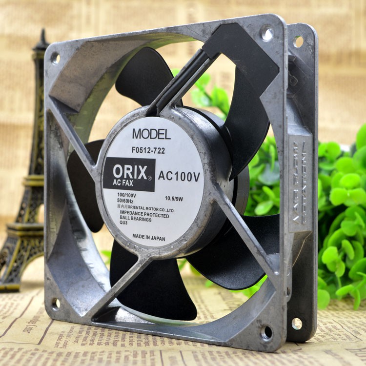 Orix F 0512 722 100 V 10 5 9w 12 Cm 125 Machine Cabinet Ac Cooling Fan Shopee Singapore