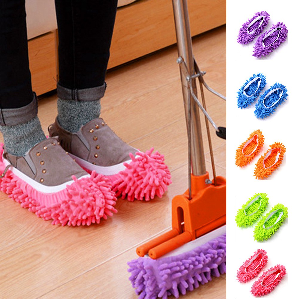 DUSTER SHOES SLIPPERS MOP DUST REMOVER HOME LIGHT CLEAN FLOOR NON SLIP SHOE NEW Shopee Singapore