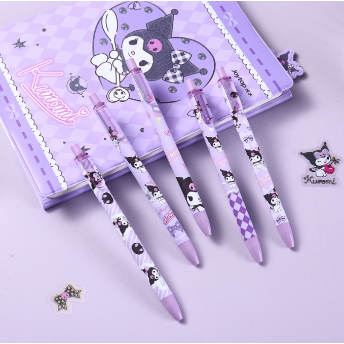 1pc Sanrio Member Series Ballpoint Pen Melody Press Ballpoint Pen Kuromi Gel Pen Exam Gel Pen Stationery Gift