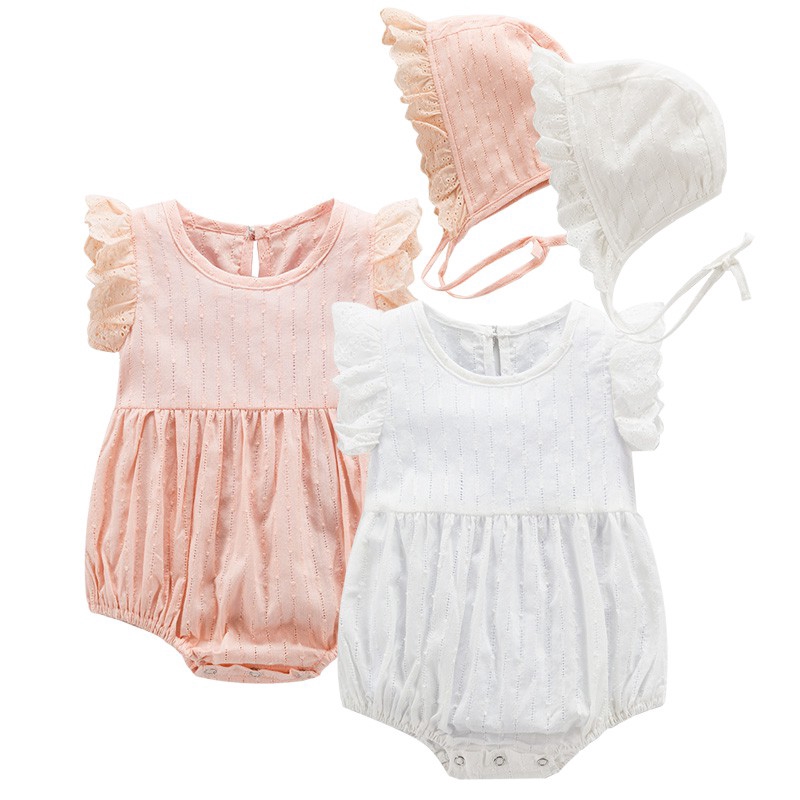 Baby Clothes Rompers Newborn Infant Baby Girl Bodysuit Mesh Lace ...