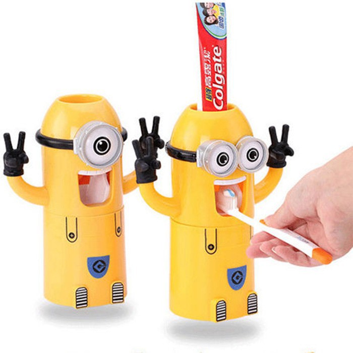 Toothbrush Holder Minions Auto Toothpaste Squeezer Dispenser Despicable Me 42 