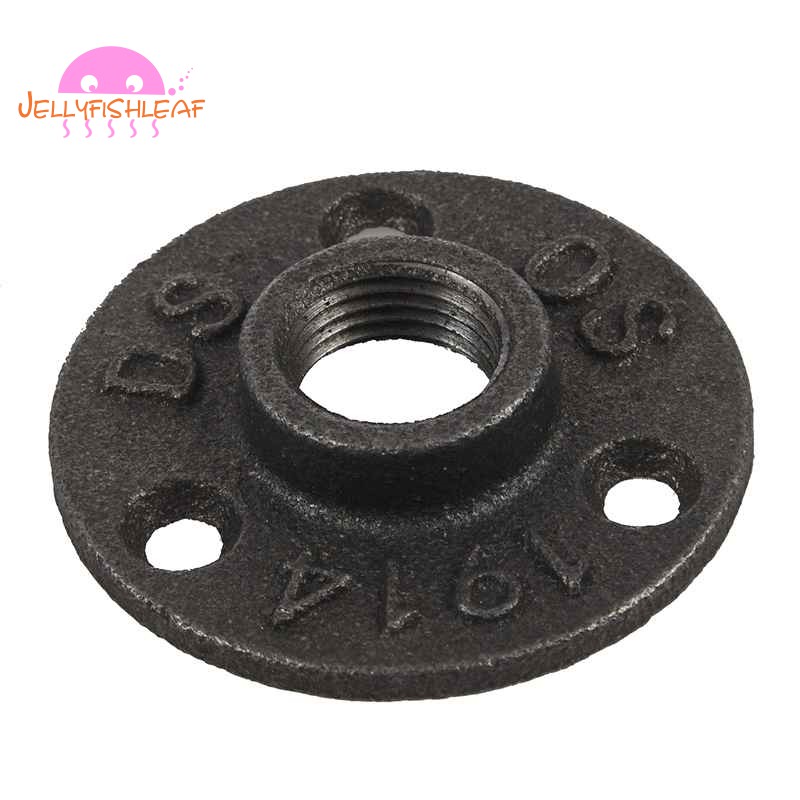 1 2 Inch Black Cast Iron Pipe Fittings Floor Flange Bsp Threaded