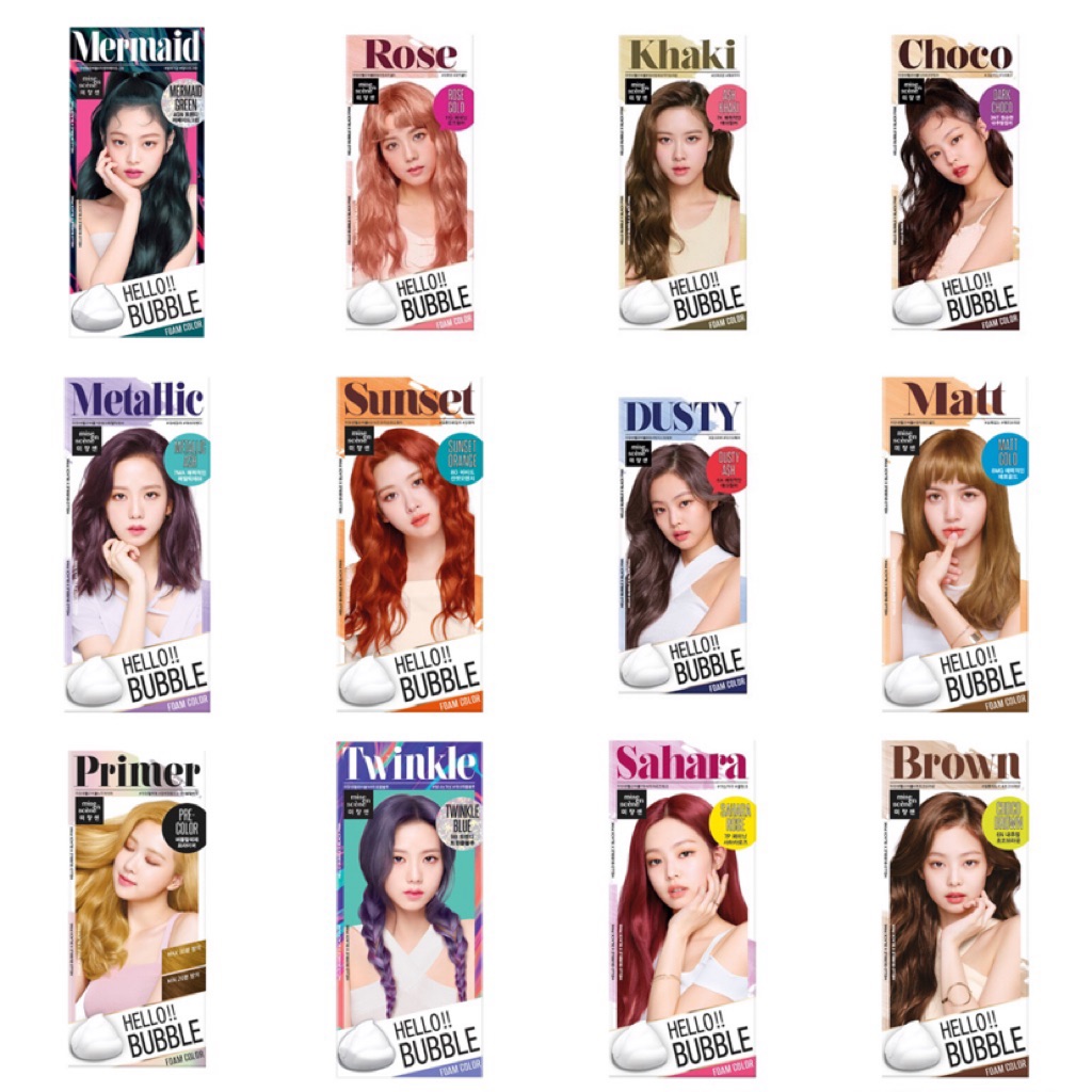 (SG INSTOCKS ) MISE EN SCENE HELLO JENNIE SAHARA ROSE GOLD BUBBLE DYE