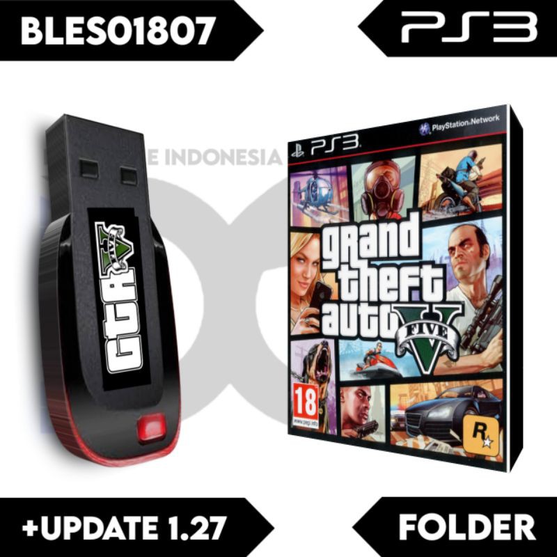 Game Gta V 5 Ps3 Folder Bles Update 1 27 Via Flashdisk Shopee Singapore