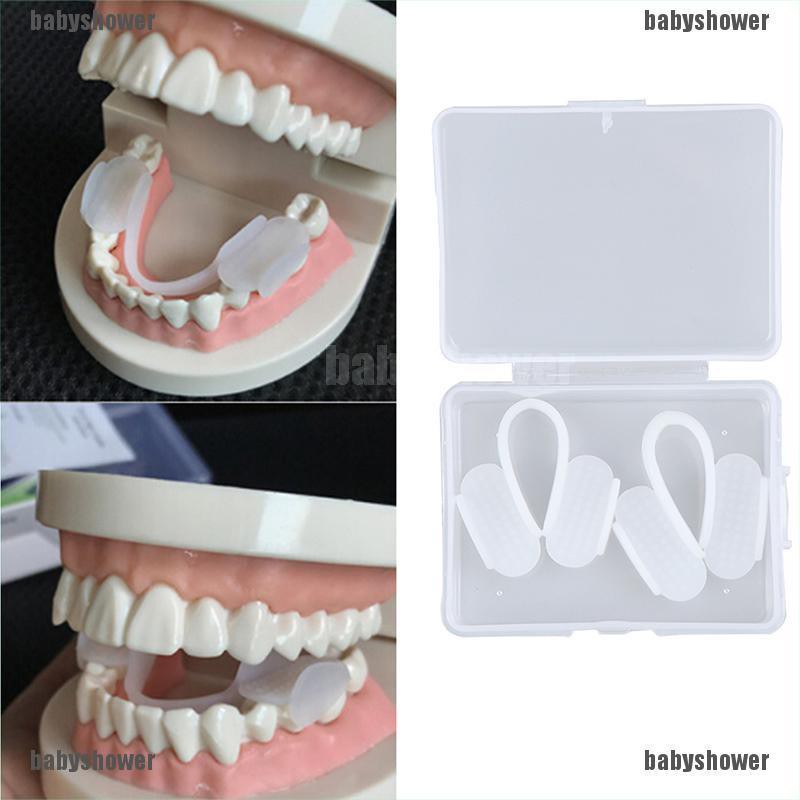【BBS】2pcs Dental Mouth Guard Bruxism Splint Teeth Grinding Sleep Aid