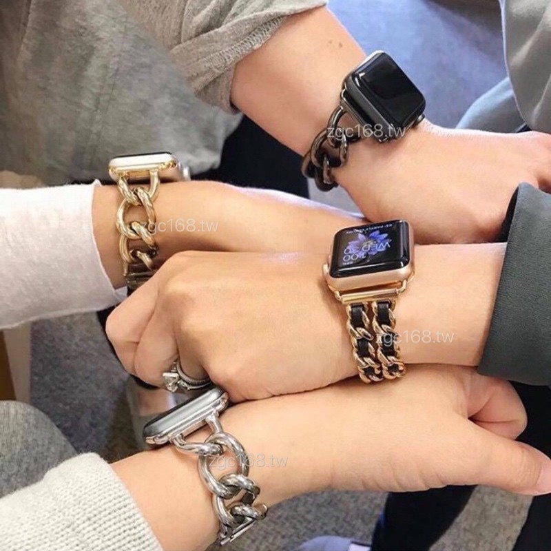 Apple Watch 5 4 New Chain Strap Chane Style Apple Watch3 2 1 Strap Women S Watch Strap Metal Strap Fashion Watch Band Shopee Singapore