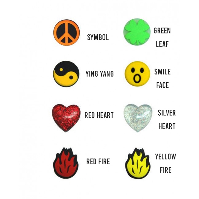 3 Yin Yang Emoji Tennis Vibration Dampener yellow 